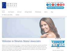 Tablet Screenshot of newtondentalassociates.com